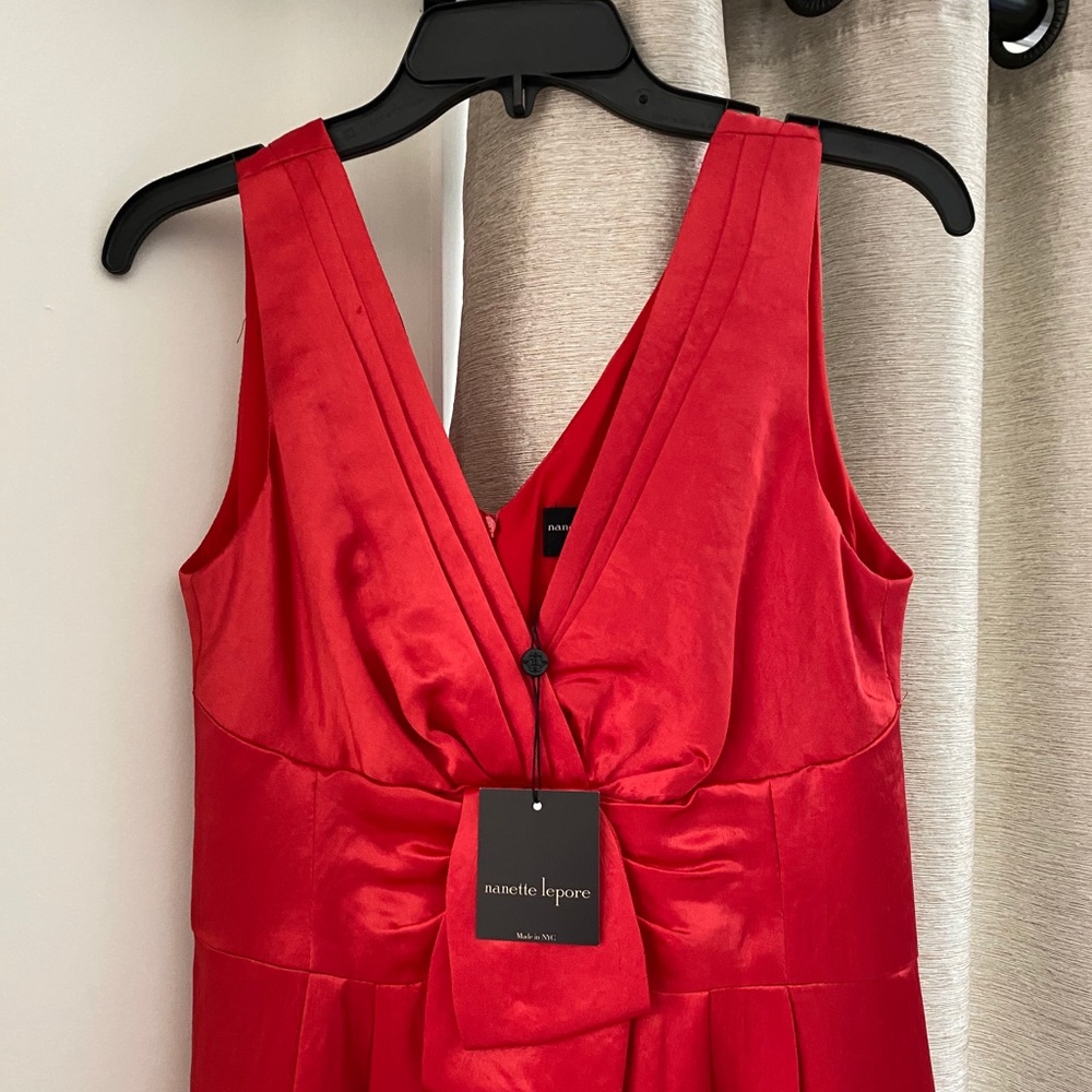 NWT Nanette Lepore Red Dress - Picture 3 of 9